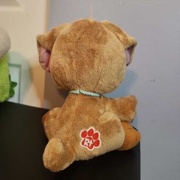 Little Tikes Rescue Tales Golden Retriver Puppy Stuffed Animal Big Plastic Eyes - Picture 4 of 8